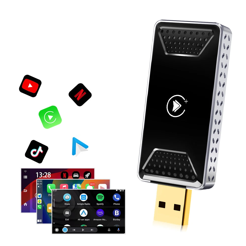 2025 Smart Mini Ai Box 2+16GB Android 13 Support Netflix Youtube Wireless Carply Suitable for 99% of Cars with Wired Carplay