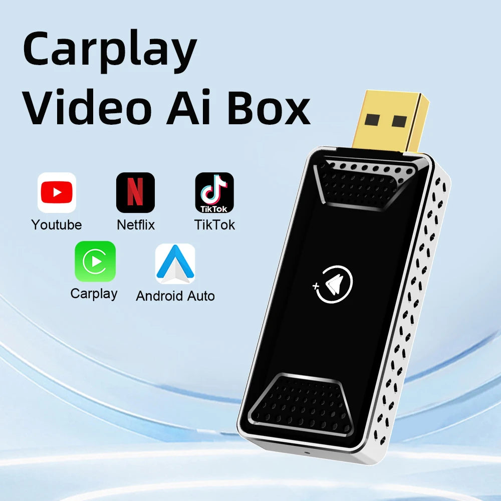2025 Smart Mini Ai Box 2+16GB Android 13 Support Netflix Youtube Wireless Carply Suitable for 99% of Cars with Wired Carplay