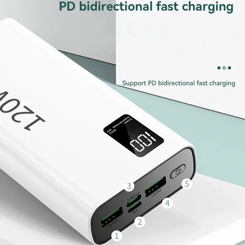 Xiaomi 120W 200000Mah High Capacity Power Bank Super Fast Charging Power Bank Portable Battery Charger for Iphone Samsung Huawei