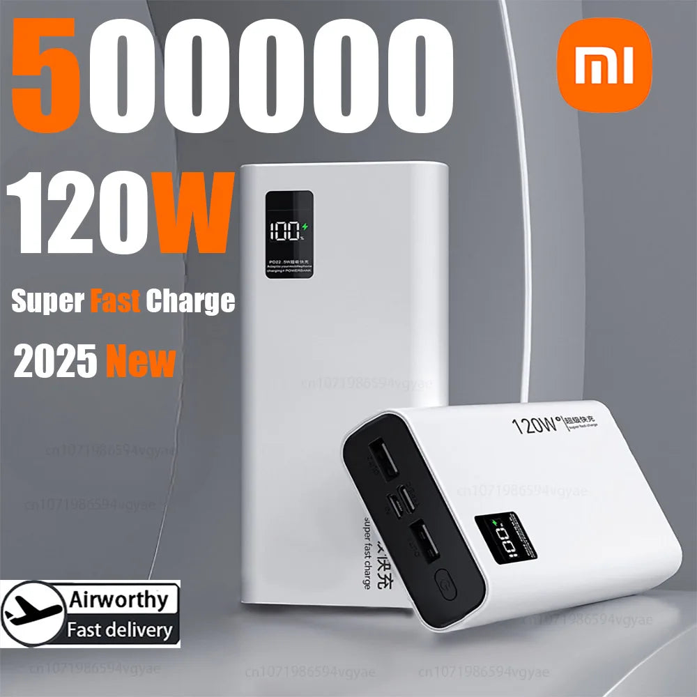 Xiaomi 120W 200000Mah High Capacity Power Bank Super Fast Charging Power Bank Portable Battery Charger for Iphone Samsung Huawei