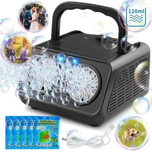 Bubble Machine Automatic Bubble Blower – 20,000+ Bubbles per Minute, Telescopic Stand for Easy Use, Perfect for Kids' Outdoor Fun and Party Entertainment