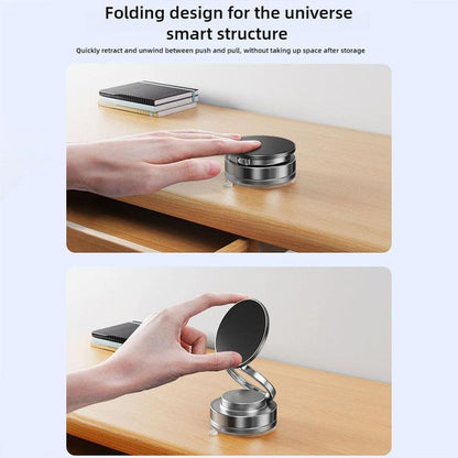 360° Adjustable Vacuum Magnetic Phone Holder, Suction Cup Phone Mount for Magsafe, Portable Cell Phone Holder for Car,Makeup/Gym/Mirror, Fit for All Iphone Iphone 11 and Above