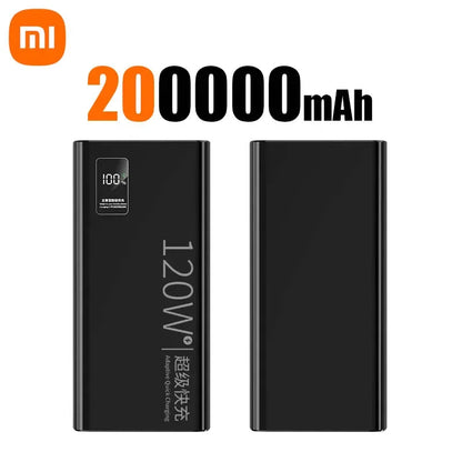 Xiaomi 120W 200000Mah High Capacity Power Bank Super Fast Charging Power Bank Portable Battery Charger for Iphone Samsung Huawei