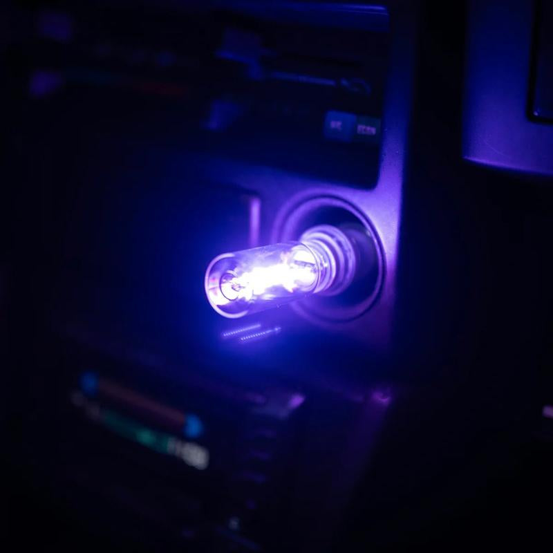 Car USB Night Light Touch Dimmable LED Filament Lamp Portable Lighting Plug and Play Decorative Atmosphere Light for Car Bedroom