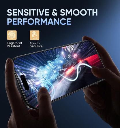 New MAGIC JOHN Premium Upgraded Privacy Screen Protector Dustproof Bubble-Free Ultra-Clear for Iphone & Samsung