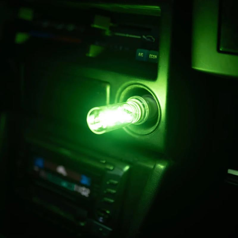 Car USB Night Light Touch Dimmable LED Filament Lamp Portable Lighting Plug and Play Decorative Atmosphere Light for Car Bedroom