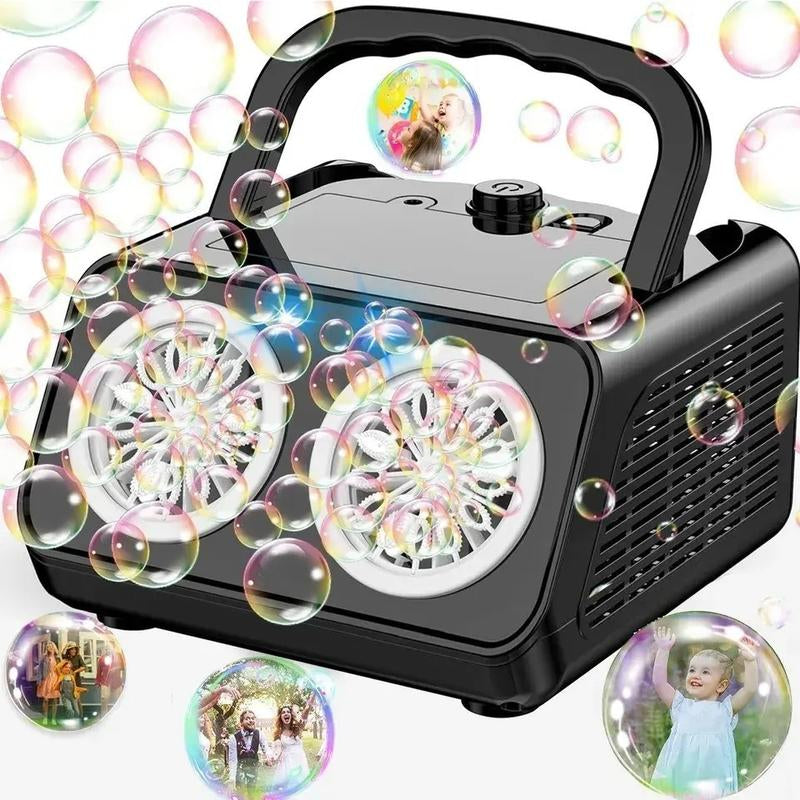Bubble Machine Automatic Bubble Blower – 20,000+ Bubbles per Minute, Telescopic Stand for Easy Use, Perfect for Kids' Outdoor Fun and Party Entertainment